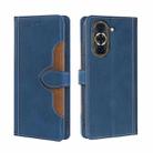For Huawei nova 10 Pro Skin Feel Magnetic Buckle Leather Phone Case(Blue) - 1