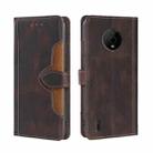 For Nokia C200 Skin Feel Magnetic Buckle Leather Phone Case(Brown) - 1