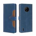 For Nokia C200 Skin Feel Magnetic Buckle Leather Phone Case(Blue) - 1