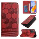 For Xiaomi Redmi Note 11 Pro 5G / 4G Global 2022 / Note 11 Pro+ India Football Texture Magnetic Leather Flip Phone Case(Red) - 1