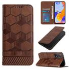 For Xiaomi Redmi Note 11 Pro 5G / 4G Global 2022 / Note 11 Pro+ India Football Texture Magnetic Leather Flip Phone Case(Brown) - 1
