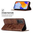For Xiaomi Redmi Note 11 Pro 5G / 4G Global 2022 / Note 11 Pro+ India Football Texture Magnetic Leather Flip Phone Case(Brown) - 5