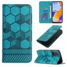 For Xiaomi Redmi Note 11 Pro 5G / 4G Global 2022 / Note 11 Pro+ India Football Texture Magnetic Leather Flip Phone Case(Light Blue) - 1