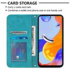 For Xiaomi Redmi Note 11 Pro 5G / 4G Global 2022 / Note 11 Pro+ India Football Texture Magnetic Leather Flip Phone Case(Light Blue) - 4