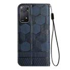 For Xiaomi Redmi Note 11 Pro 5G / 4G Global 2022 / Note 11 Pro+ India Football Texture Magnetic Leather Flip Phone Case(Dark Blue) - 3