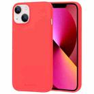 For iPhone 14 GOOSPERY SOFT FEELING Liquid TPU Phone Case (Red) - 1