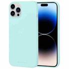 For iPhone 14 Pro Max GOOSPERY SOFT FEELING Liquid TPU Phone Case (Mint Green) - 1