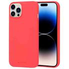 For iPhone 14 Pro Max GOOSPERY SOFT FEELING Liquid TPU Phone Case (Red) - 1