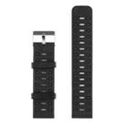 22mm Silicone Watch Band(Black) - 1