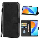 For Asus Zenfone 9 Leather Phone Case(Black) - 1