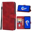 For Honor X8 5G Leather Phone Case(Red) - 1