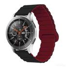 For Xiaomi Haylou Smart Watch 2 LS02 / RS4 / RS4 Plus Reverse Buckle Magnetic Silicone Watch Band(Black Wine Red) - 1