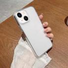 For iPhone 14 Frosted Skin Feel 2 in 1 Phone Case (Transparent) - 1