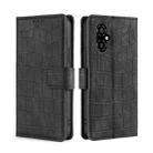 For Xiaomi Poco M4 5G Skin Feel Crocodile Magnetic Clasp Leather Phone Case(Black) - 1