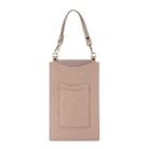 Litchi Texture Card Holder Mobile Phone Bag with Short Strap(Khaki) - 1