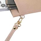 Litchi Texture Card Holder Mobile Phone Bag with Long Strap(Light Pink) - 4
