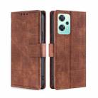 For OnePlus Nord CE 2 Lite 5G Skin Feel Crocodile Magnetic Clasp Leather Phone Case(Brown) - 1