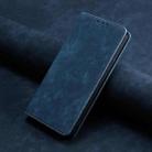 For Motorola Edge 30 RFID Anti-theft Brush Magnetic Leather Phone Case(Blue) - 1