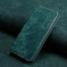 For Motorola Moto G50 RFID Anti-theft Brush Magnetic Leather Phone Case(Green) - 1