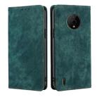 For Nokia C200 Anti-theft Brush Magnetic Leather Phone Case(Green) - 1