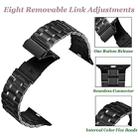 5-bead Stainless Steel Watch Band For Apple Watch Series 8&7 41mm / SE 2&6&SE&5&4 40mm / 3&2&1 38mm(Black) - 2