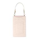 Stone Texture Card Holder Mobile Phone Bag with Short Strap(Beige) - 1