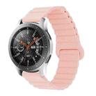 For Xiaomi Haylou RT / RT2 / GST / GS / RS3 Universal Reverse Buckle Magnetic Silicone Watch Band(Pink) - 1
