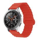 For Xiaomi Haylou RT / RT2 / GST / GS / RS3 Universal Reverse Buckle Magnetic Silicone Watch Band(Red) - 1