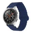 For Xiaomi Haylou RT / RT2 / GST / GS / RS3 Universal Reverse Buckle Magnetic Silicone Watch Band(Midnight Blue) - 1