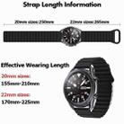 For Xiaomi Haylou RT / RT2 / GST / GS / RS3 Universal Reverse Buckle Magnetic Silicone Watch Band(Black Orange) - 3
