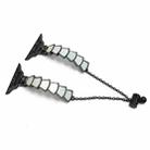 Metal Shell Watch Band For Apple Watch Ultra 49mm&Watch Ultra 2 49mm / Series 9&8&7 45mm / SE 3&SE 2&6&SE&5&4 44mm / 3&2&1 42mm(Black White) - 1