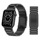 Titanium Alloy Watch Band For Apple Watch Ultra 49mm&Watch Ultra 2 49mm / Series 9&8&7 45mm / SE 3&SE 2&6&SE&5&4 44mm / 3&2&1 42mm(Black) - 1