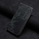 For OPPO Reno8 5G RFID Anti-theft Brush Magnetic Leather Phone Case(Black) - 1