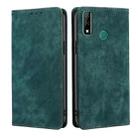 For Huawei Y8S RFID Anti-theft Brush Magnetic Leather Phone Case(Green) - 1