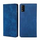 For TCL 30T T603DL Skin Feel Magnetic Horizontal Flip Leather Phone Case(Blue) - 1