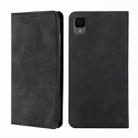 For TCL 30Z T602DL Skin Feel Magnetic Horizontal Flip Leather Phone Case(Black) - 1