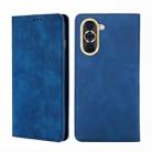 For Huawei nova 10 Skin Feel Magnetic Horizontal Flip Leather Phone Case(Blue) - 1