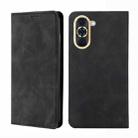 For Huawei nova 10 Skin Feel Magnetic Horizontal Flip Leather Phone Case(Black) - 1