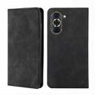 For Huawei nova 10 Pro Skin Feel Magnetic Horizontal Flip Leather Phone Case(Black) - 1