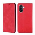 For Huawei Enjoy 50/nova Y70 Plus/Y70 4G Skin Feel Magnetic Horizontal Flip Leather Phone Case(Red) - 1