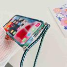 For iPhone 12 Pro Lanyard Small Floral TPU Phone Case(Purple) - 3
