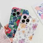 For iPhone 12 Pro Lanyard Small Floral TPU Phone Case(Purple) - 5