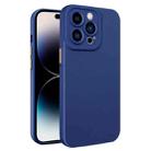 For iPhone 14 Pro Leather Texture TPU Phone Case(Royal Blue) - 1