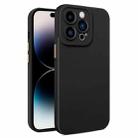 For iPhone 14 Pro Leather Texture TPU Phone Case(Black) - 1