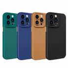 For iPhone 12 Pro Max Leather Texture TPU Phone Case(Dark Green) - 6