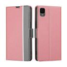 For TCL 30 Z T602DL Twill Texture Side Button Leather Phone Case(Pink) - 1