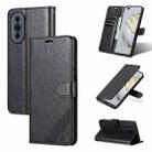 For Huawei nova 10 Pro AZNS Sheepskin Texture Flip Leather Phone Case(Black) - 1
