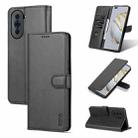 For Huawei nova 10 AZNS Skin Feel Calf Texture Flip Leather Phone Case(Black) - 1