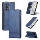 For Huawei nova 10 AZNS Magnetic Calf Texture Flip Leather Phone Case(Dark Blue) - 1