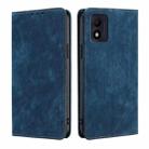 For Alcatel 1B 2022 RFID Anti-theft Brush Magnetic Leather Phone Case(Blue) - 1